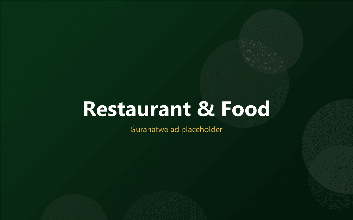 Restaurant & Food on Guranatwe